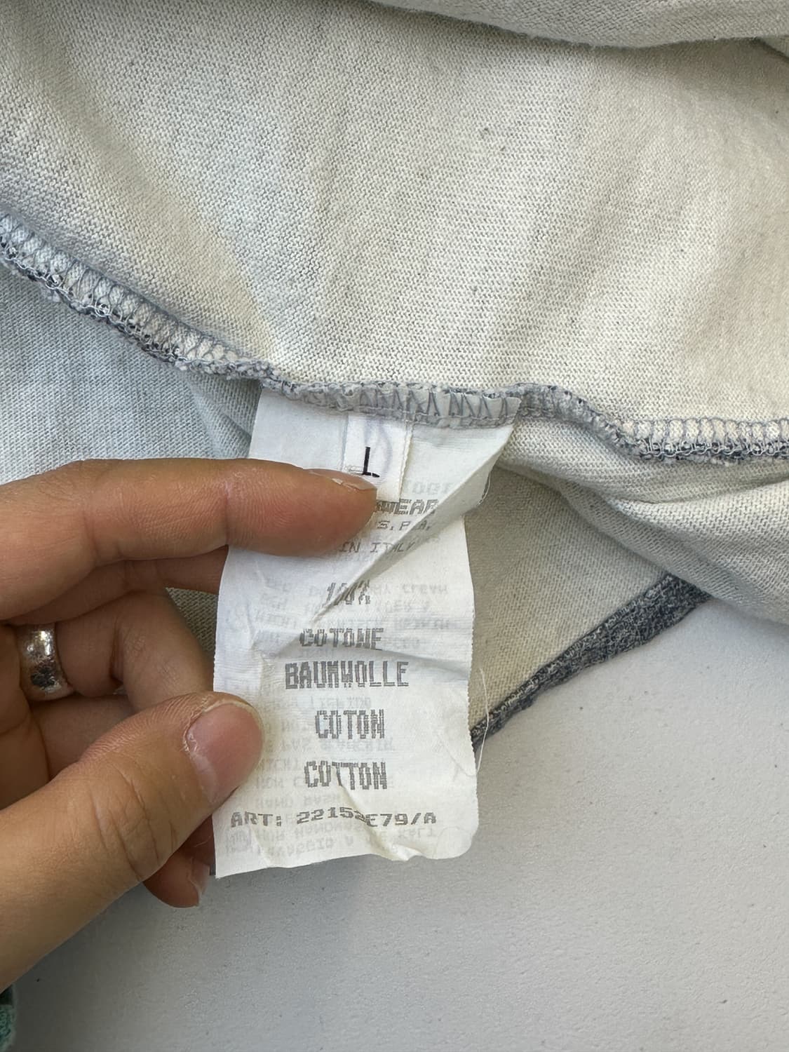 스톤아일랜드 95SS 스펠 로고 티셔츠 상품이미지6