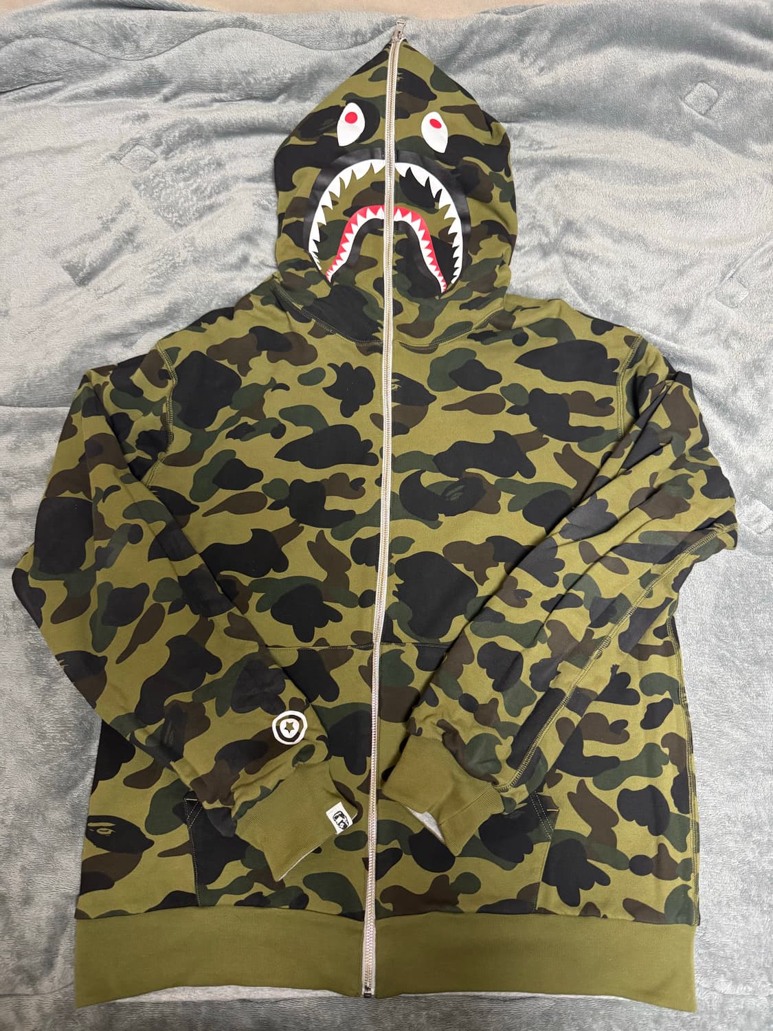 베이프 리버시블 아미그린 후드집업 2xl 상품이미지1