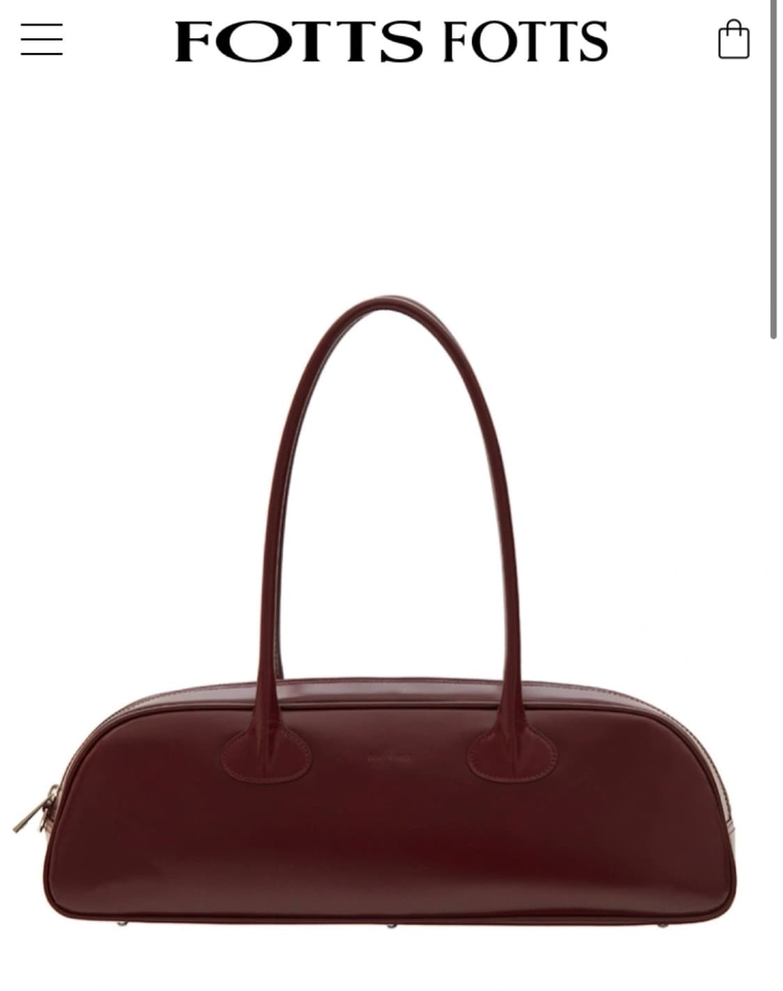 fottsfotts 포츠포츠 볼링백 버건디 상품이미지1