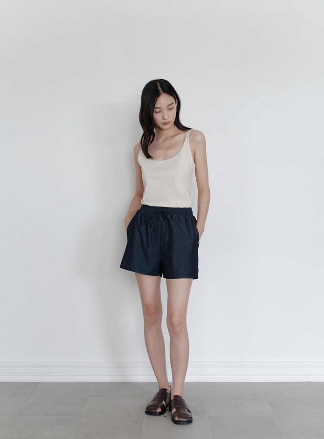 유라고 데님 밴딩 반바지(새상품) 상품이미지4