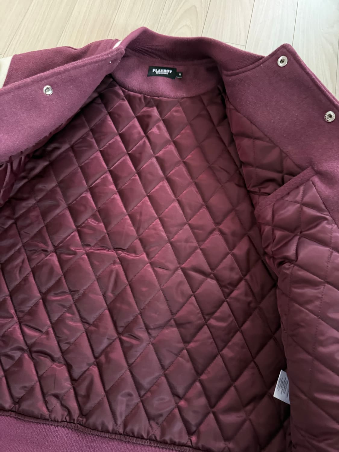 위캔더스 플레이보이 콜라보 바시티 자켓 사이즈 M 상품이미지4