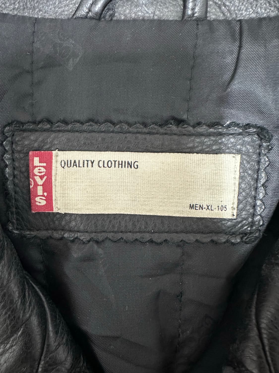 리바이스 블랙 소가죽 레더 자켓 상품이미지6