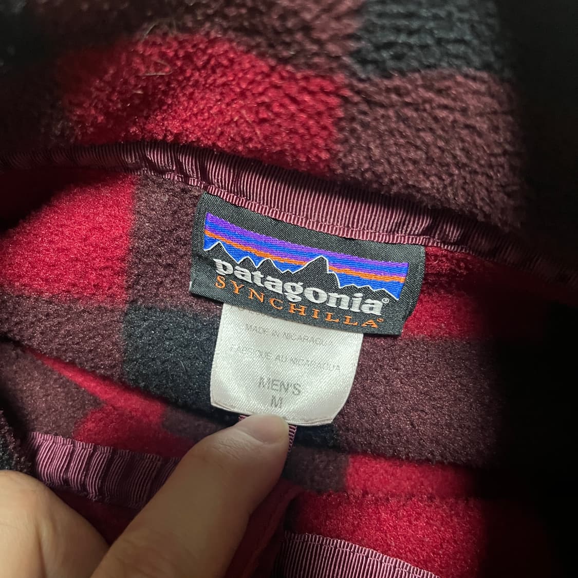 파타고니아 버팔로 체크 신칠라 스냅티 M 상품이미지6