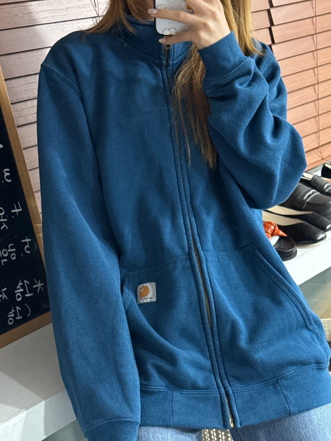 칼하트 면 집업 상품이미지1