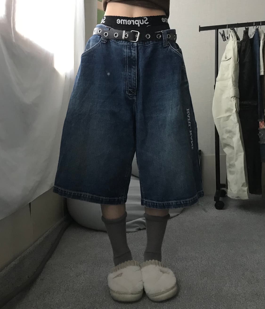칼카니 00s 데님버뮤다팬츠 상품이미지5