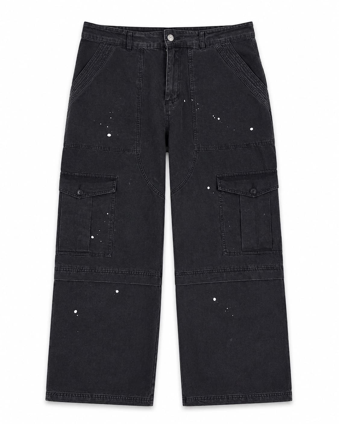 아캄 Painted Military Cargo Pants (Black) 상품이미지2