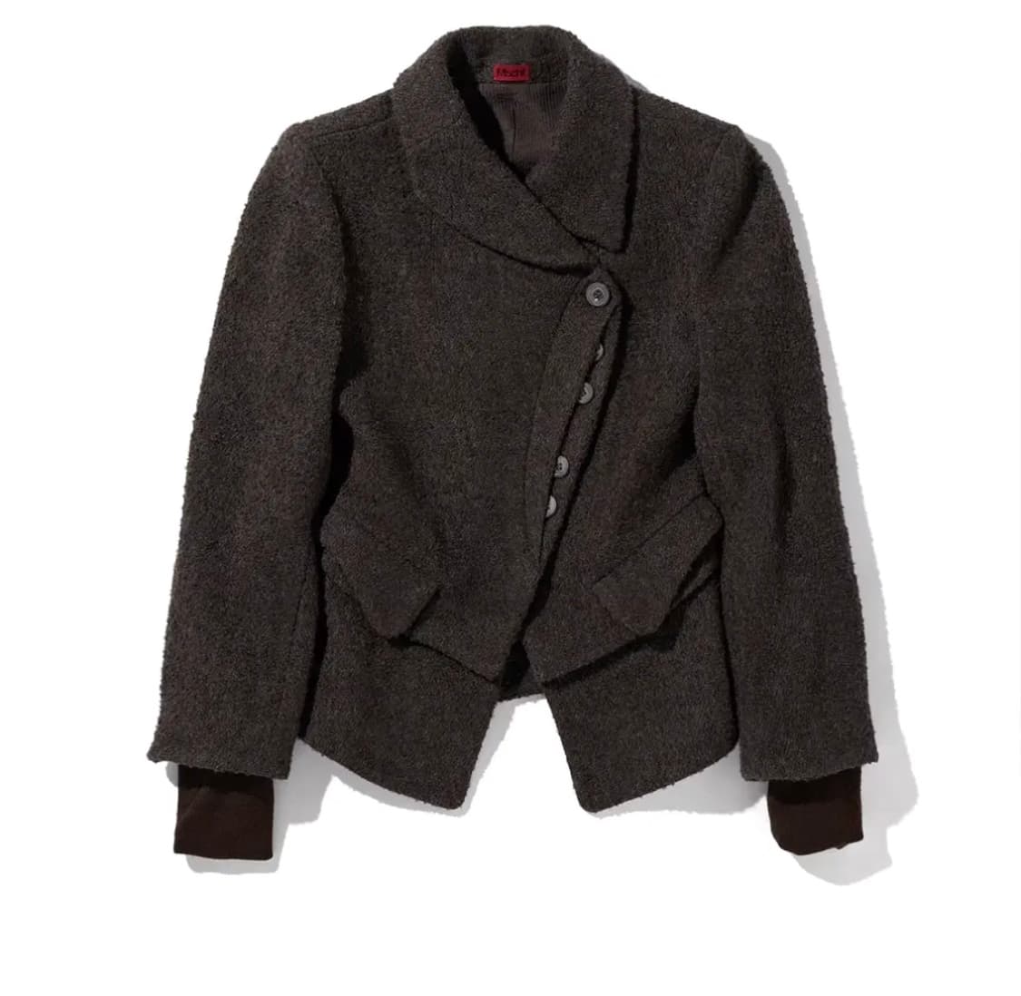 Mschf 미스치프 틸티드 울 블레이저 차콜 브라운 상품이미지1