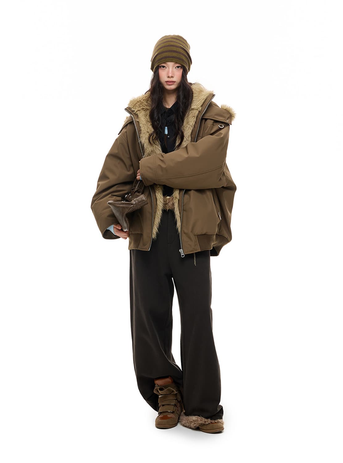 테스트매커니즘 arctic fur jumper 퍼 후드 점퍼 상품이미지4