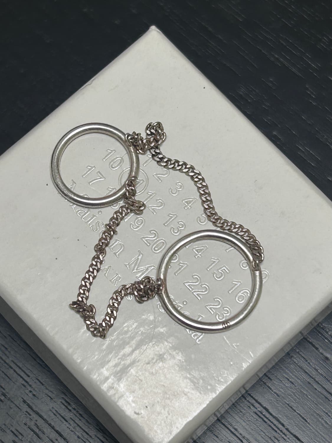 Maison Margiela Double Ring Chain Ring 상품이미지2
