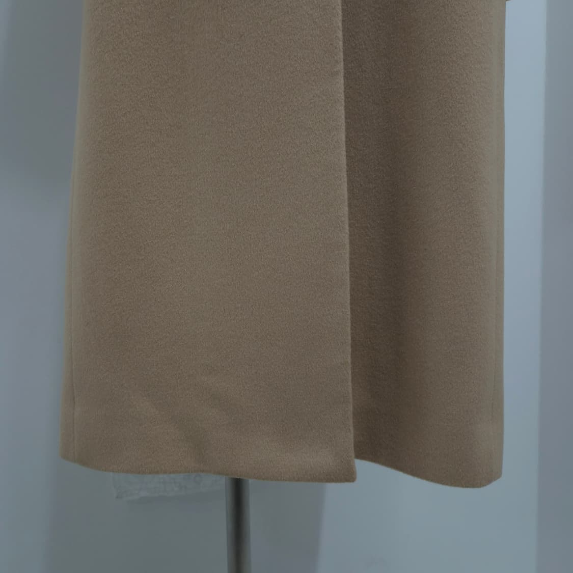 울100 베이지 라운드카라 클래식 롱코트  상품이미지6