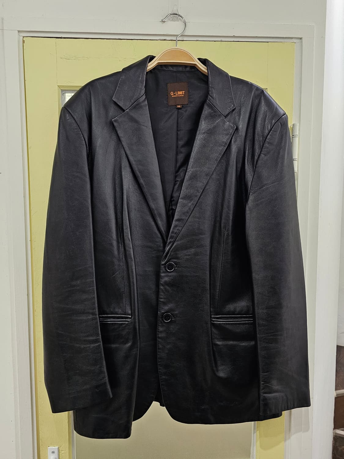 G-Limit 블랙 램스킨 블레이저 상품이미지3