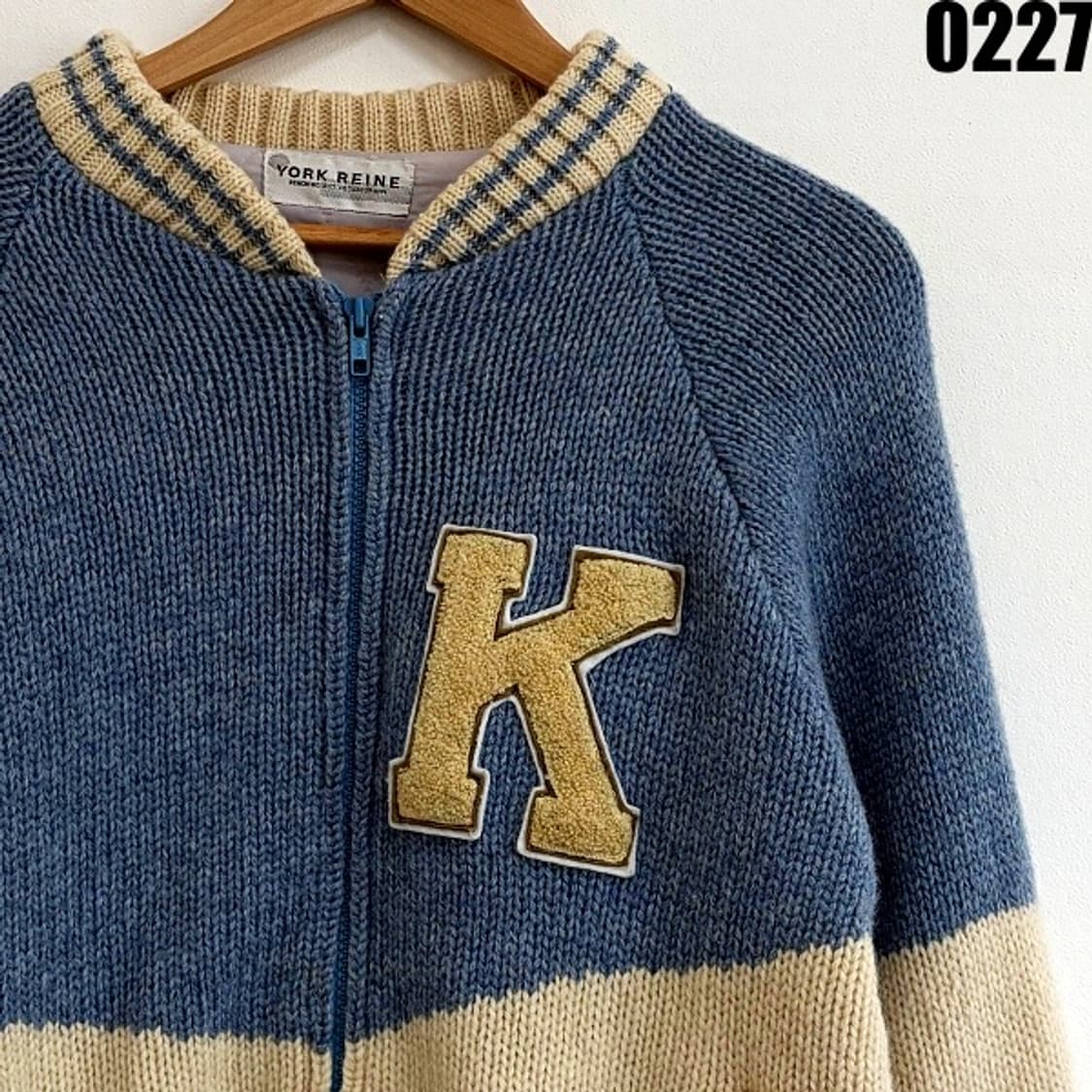 요크 레인 YORK REINE 니트 스타디움 자켓 M  상품이미지2