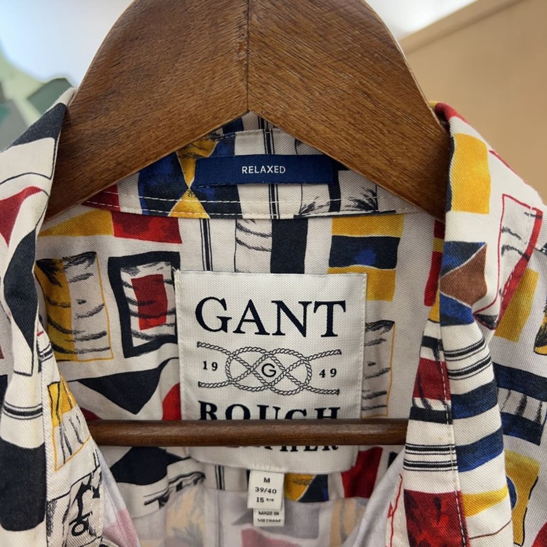 GANT 간트 빈티지 국기 패턴 셔츠 105 C05050  상품이미지3