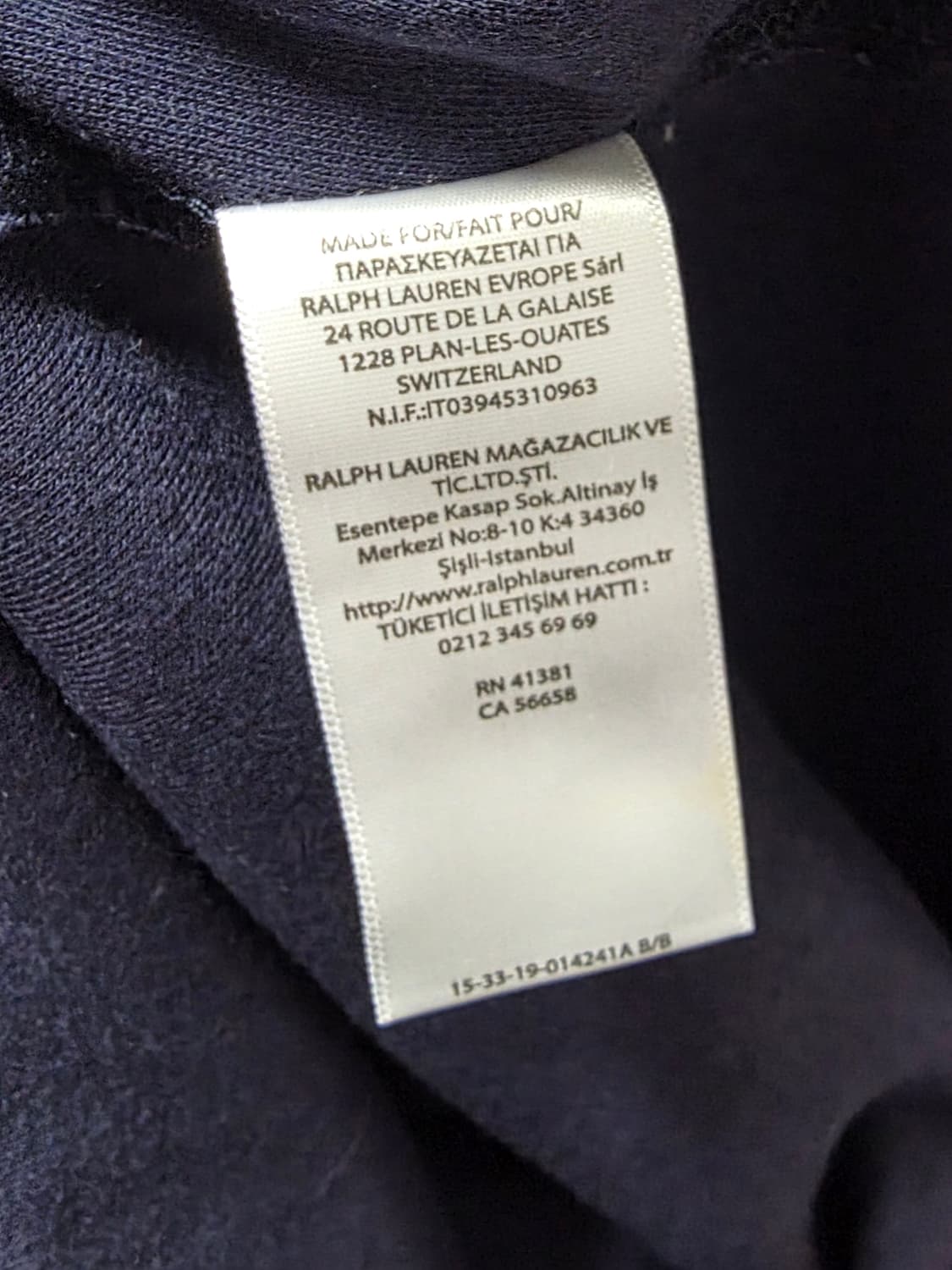 폴로 랄프 로렌 네이비 맨투맨 69/59 (L) 상품이미지5