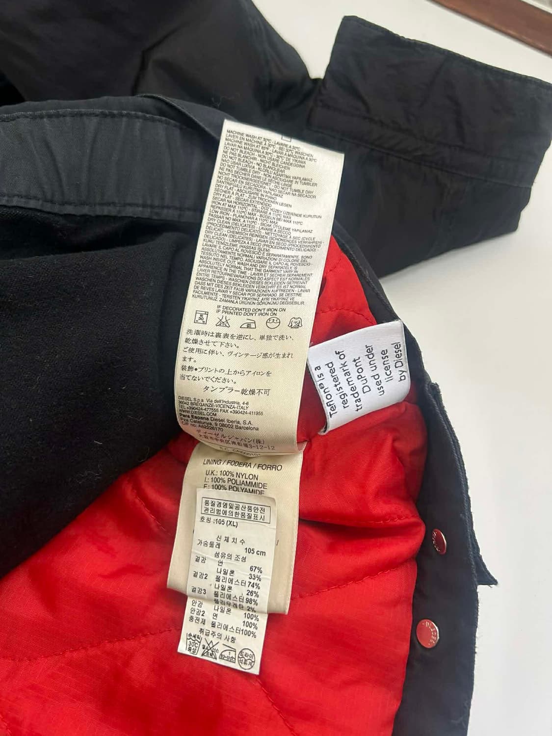 [XL] 디젤 퀄티드 트러커 자켓 상품이미지4