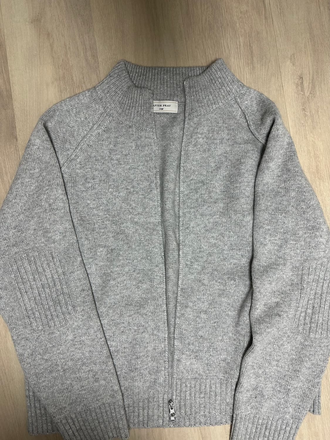 애프터프레이 니트 집업 문라이트 L 상품이미지2