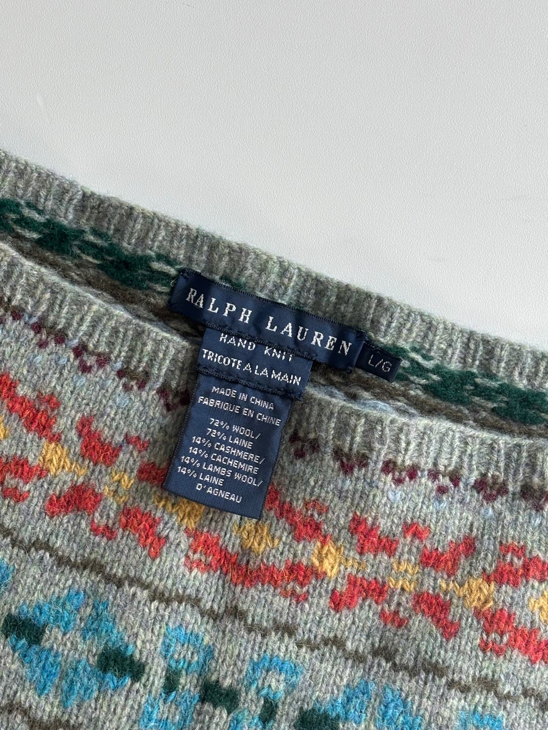 Polo 랄프로렌 울 캐시미어 페어아일 베스트  상품이미지4