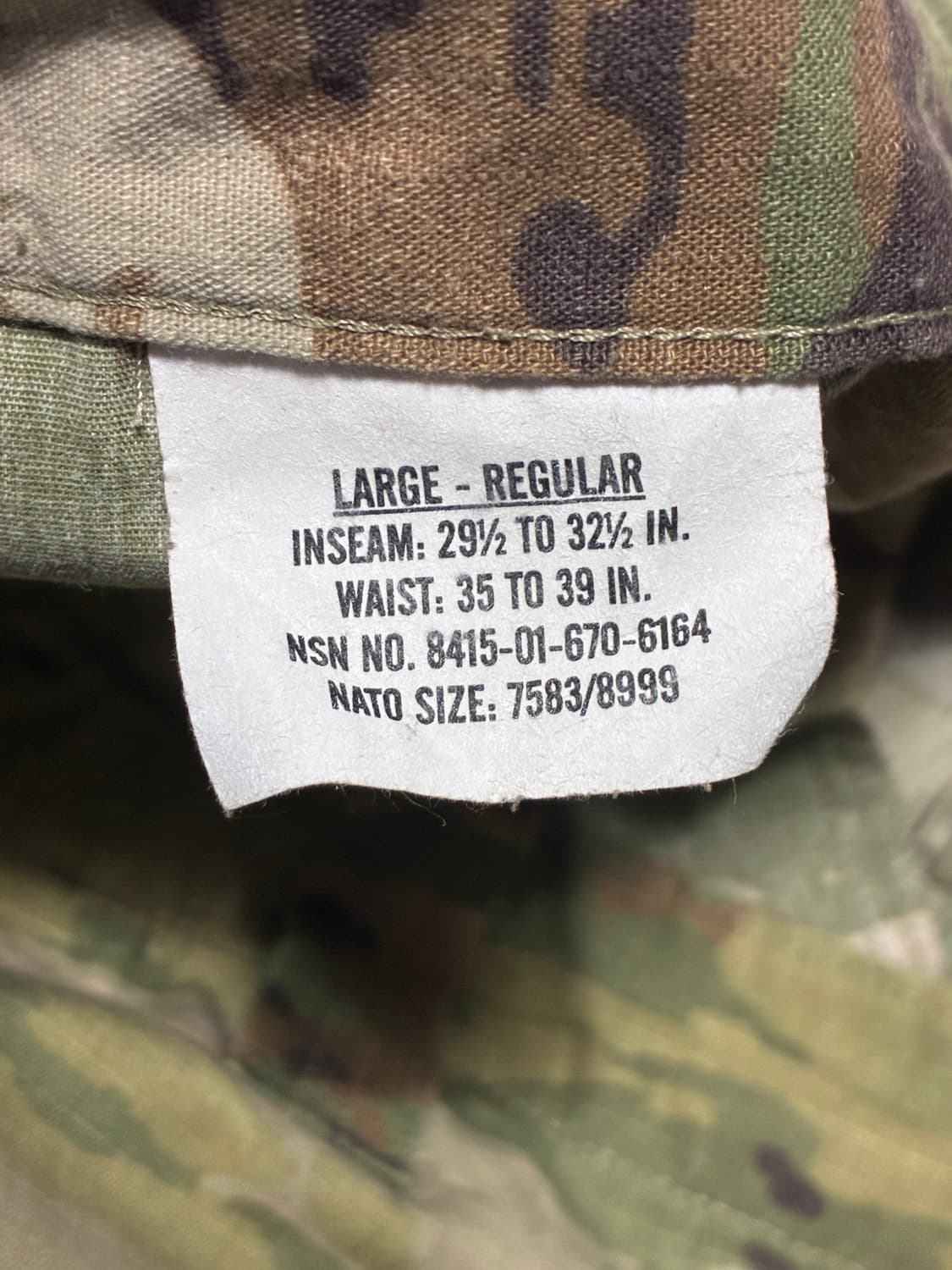 미군 하계용 전투복 세트/ (105-110) 상품이미지9