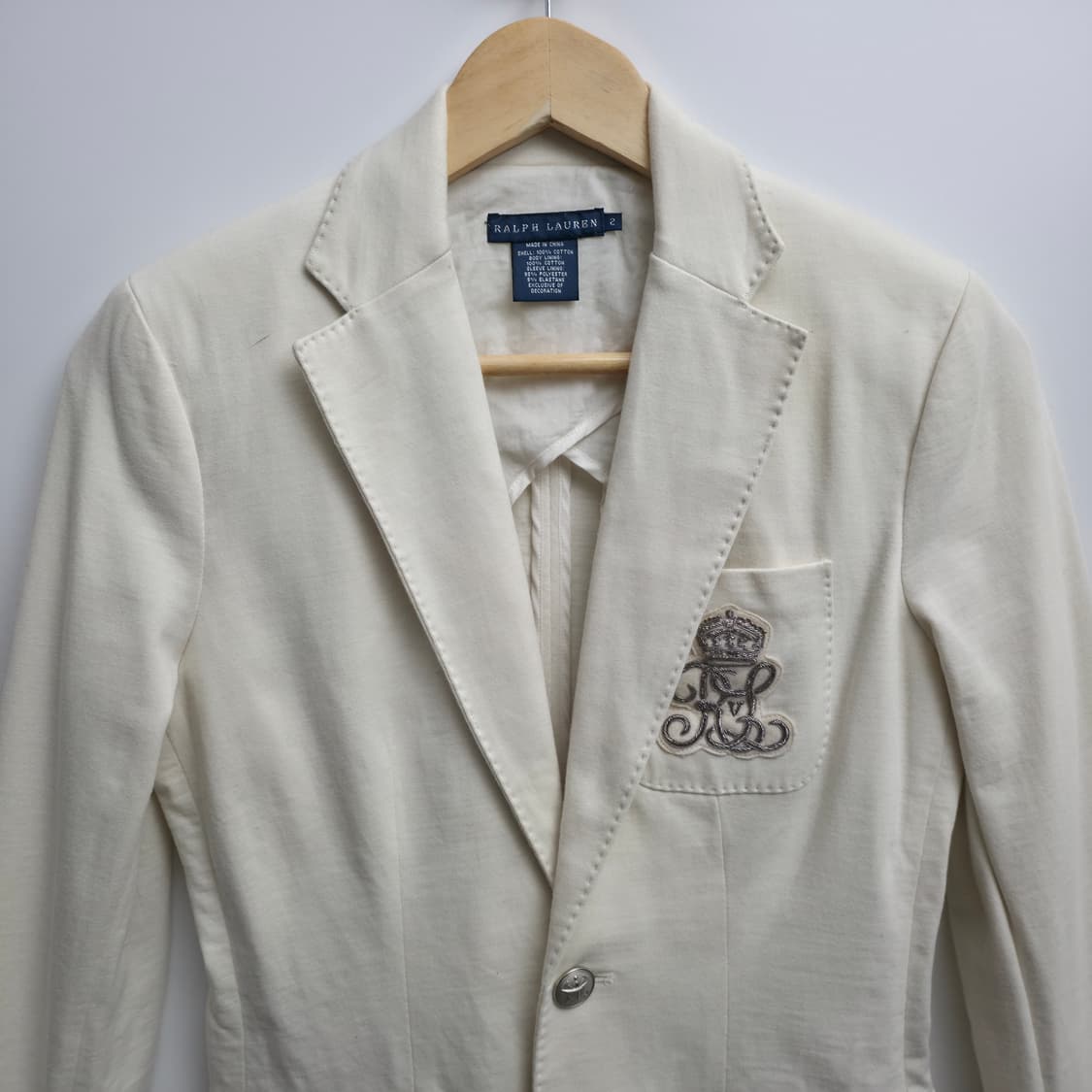 [2] 폴로 랄프로렌 아이보리 블레이저 자켓 상품이미지2