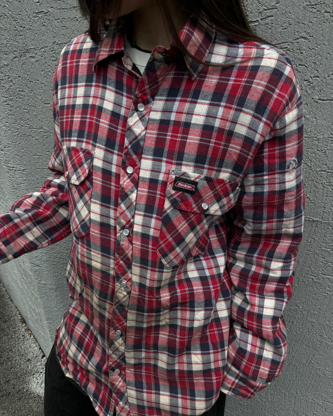 90s Dickies Plaid Shirt 상품이미지3