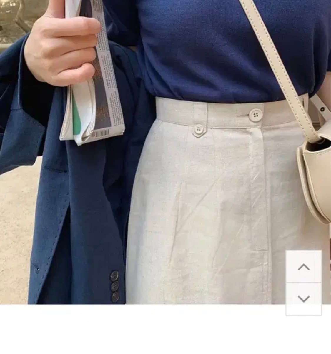 (1회 착용) 슬로우앤드 린넨 롱 스커트 S 상품이미지2