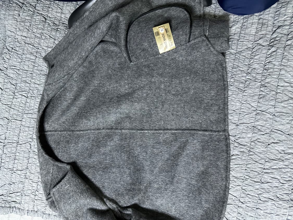 회색 모직 자켓 상품이미지4