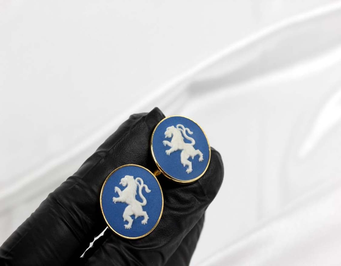 웨지우드 A+등급 남자 명품 커프스 제스퍼 상품이미지5