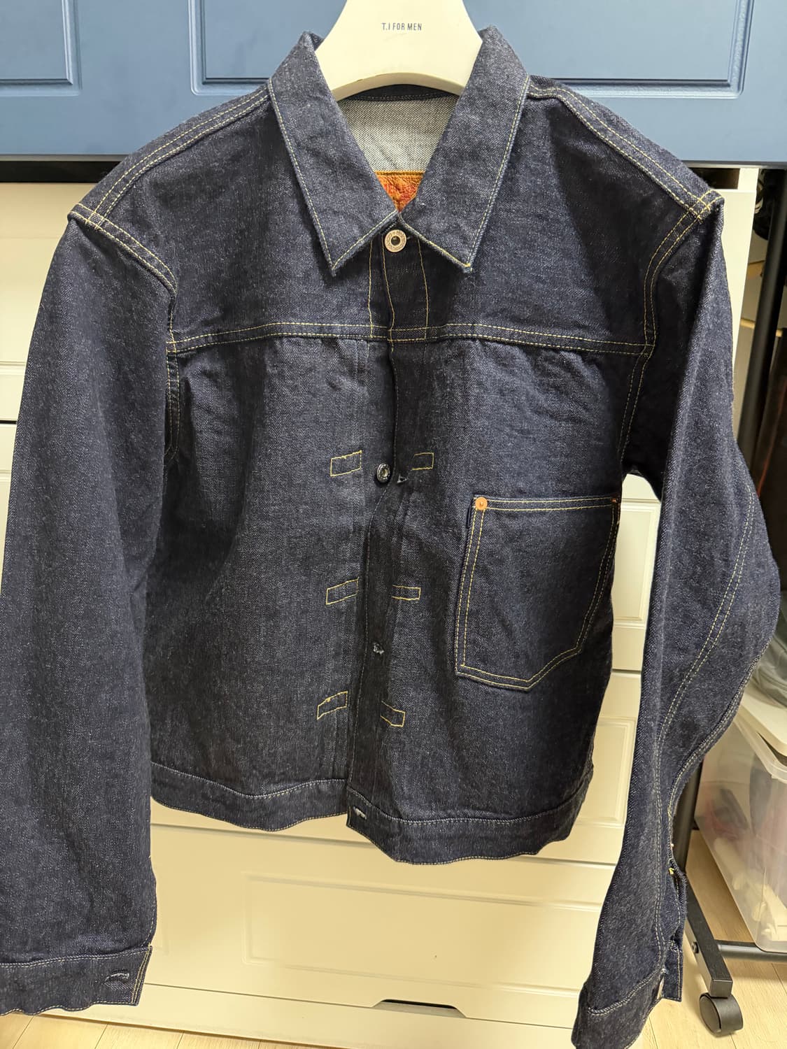 Tcb jeans late 40s 원워시 데님자켓 40사이즈 새제품 상품이미지1