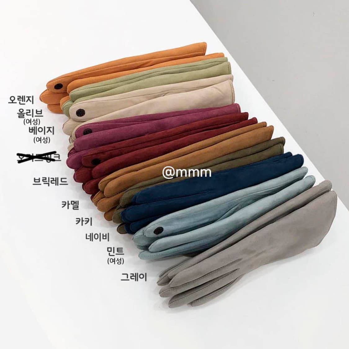 [Unisex] 스웨이드 가죽 장갑 스마트터치 상품이미지9