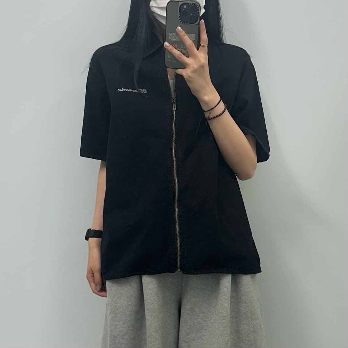 디스이즈네버댓 블랙 반팔 코튼 자켓 상품이미지2