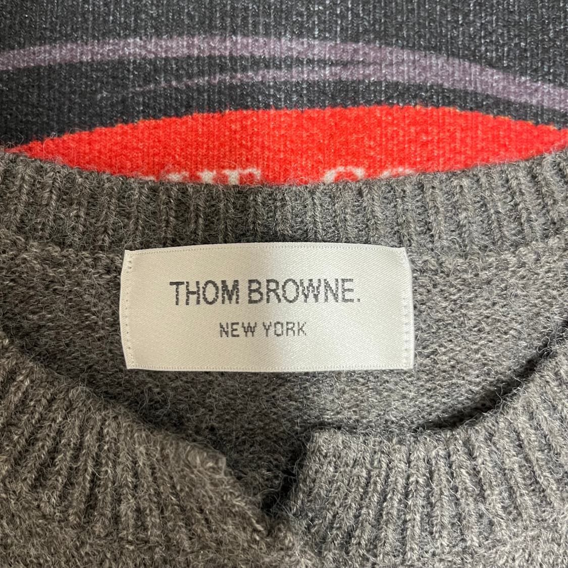 톰브라운 여성 가재패턴 가디건 상품이미지2