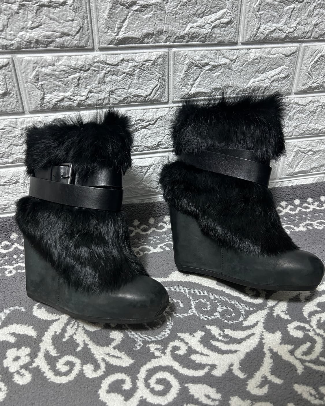 Ash 아쉬 시어링 웨지 하네스 부츠 상품이미지3