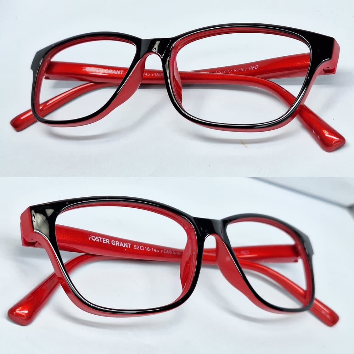포스터그랜트 ns1022 kinley red 레드 스퀘어 뿔테 안경테 상품이미지7