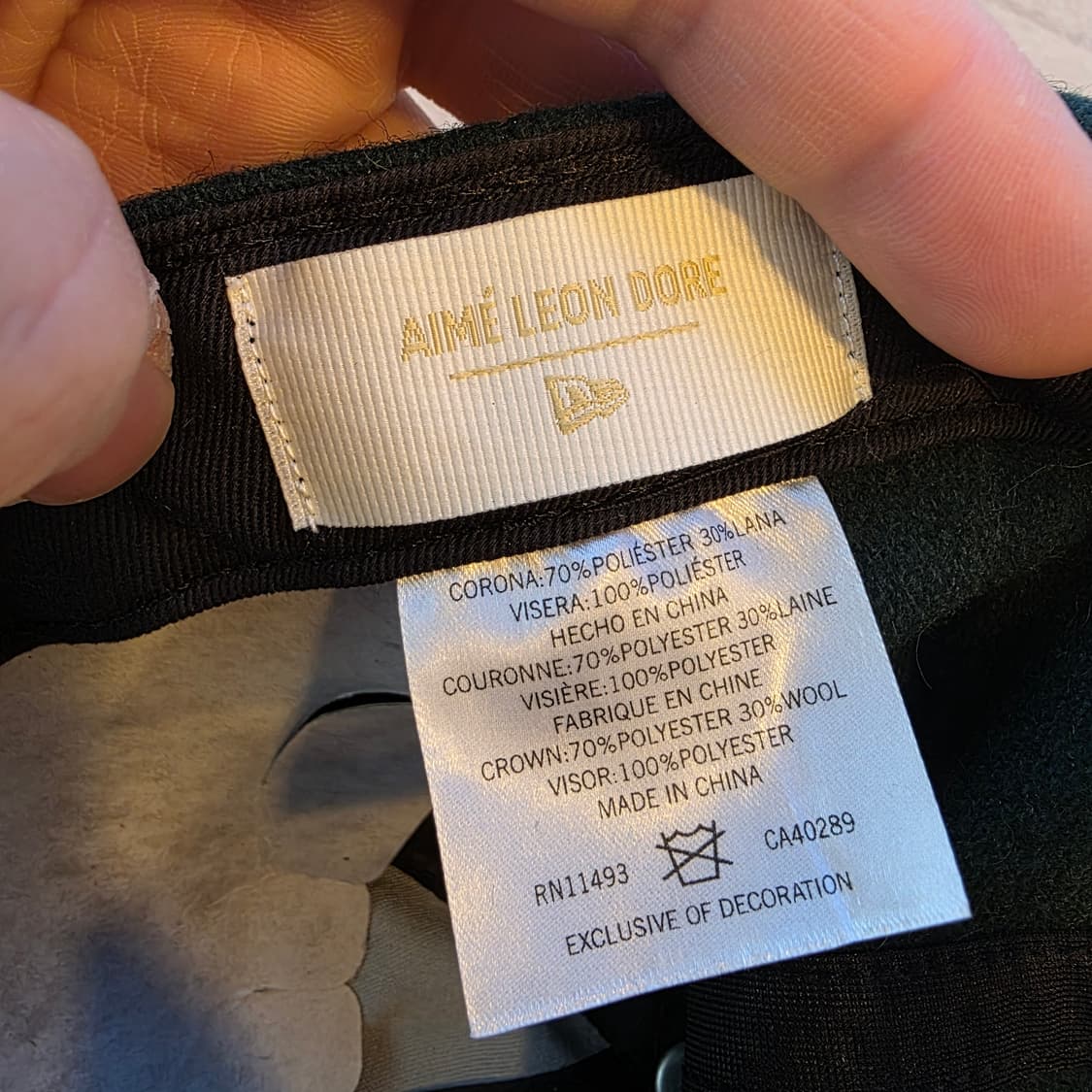 에임레온도르 X 뉴에라 뉴욕메츠 울 투톤 햇 그린 상품이미지9