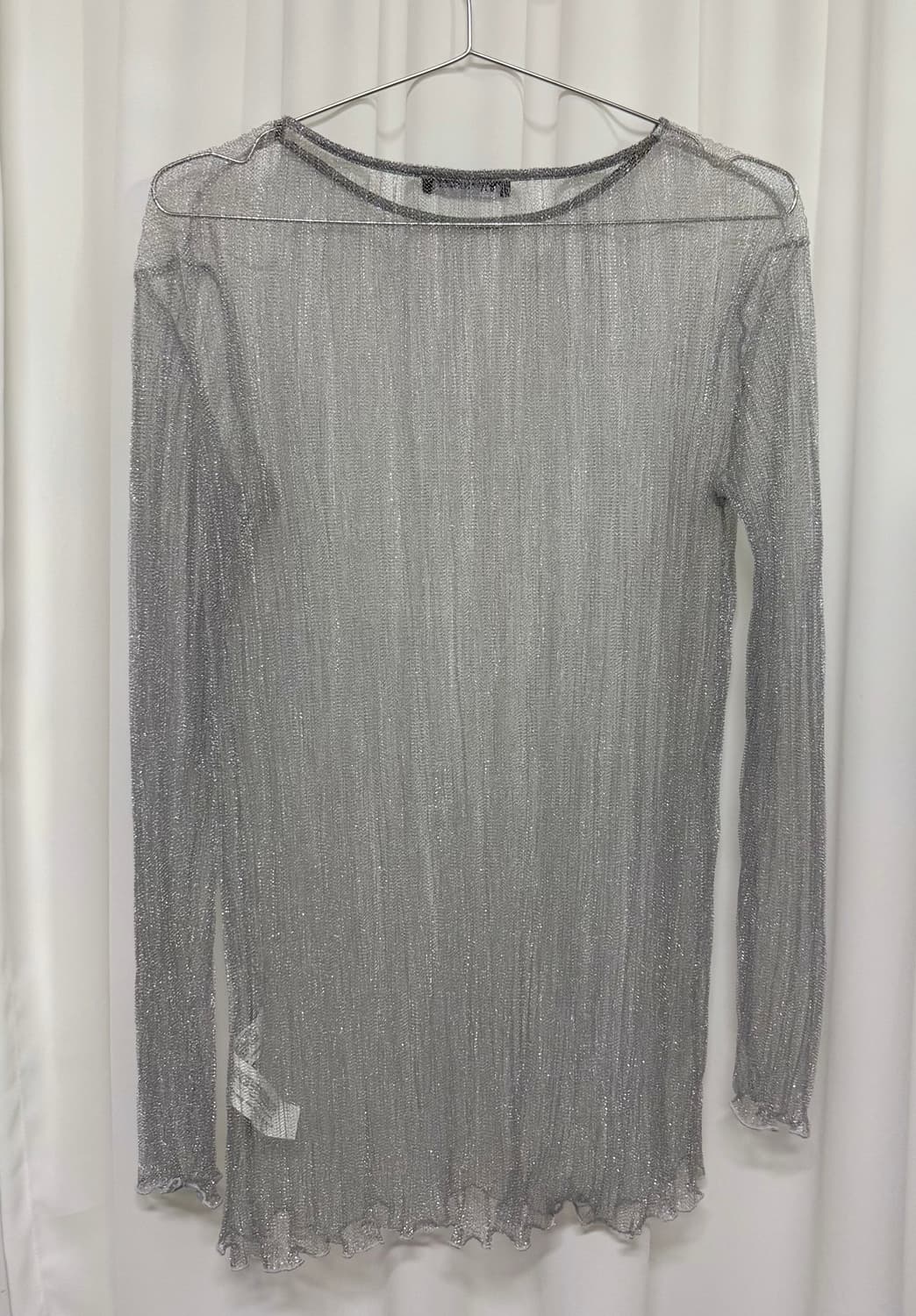 ZARA 자라 시스루 실버 레이어드용 긴팔티 상품이미지9