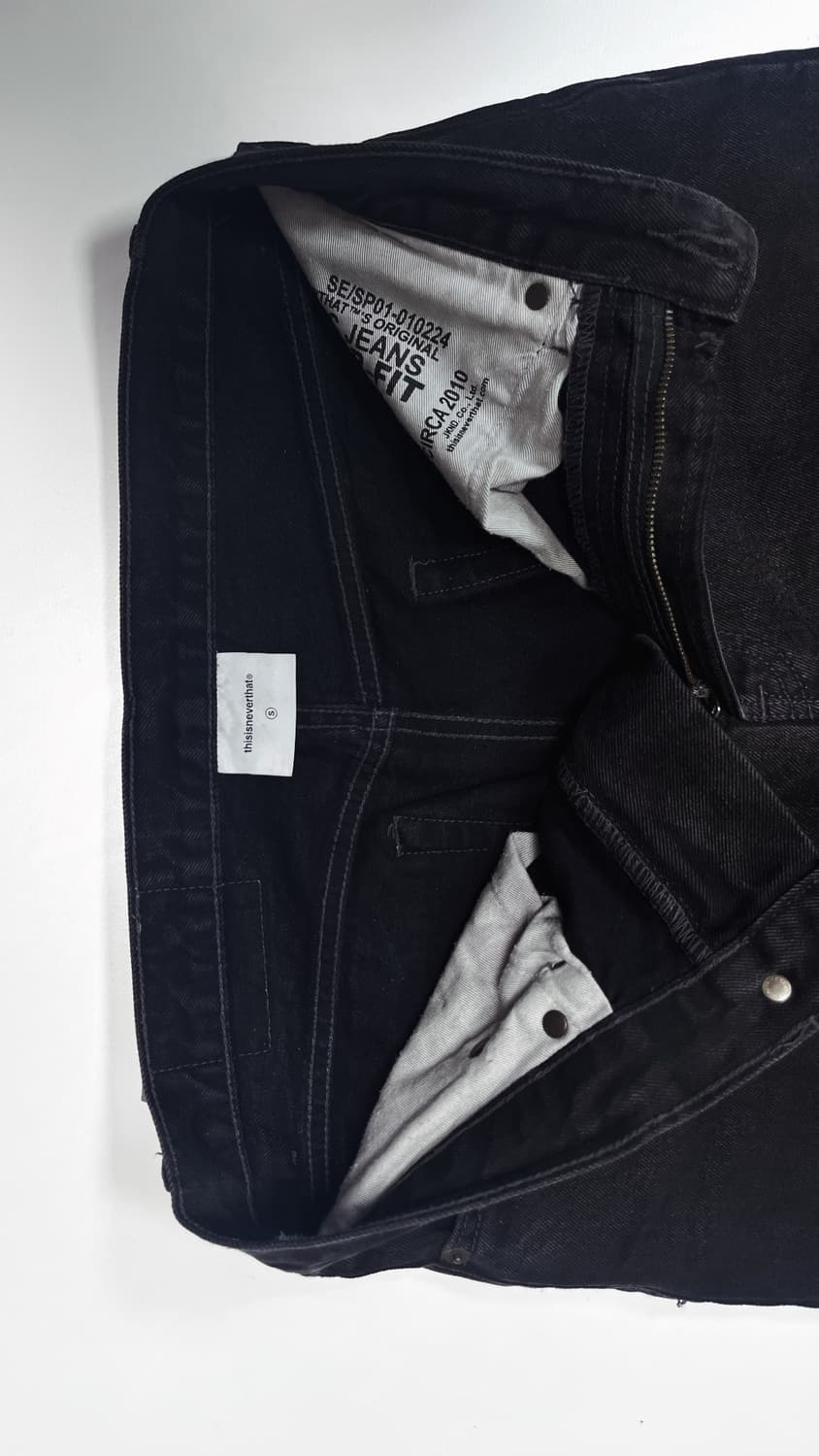 디스이즈네버댓 레귤러 진 블랙 상품이미지6