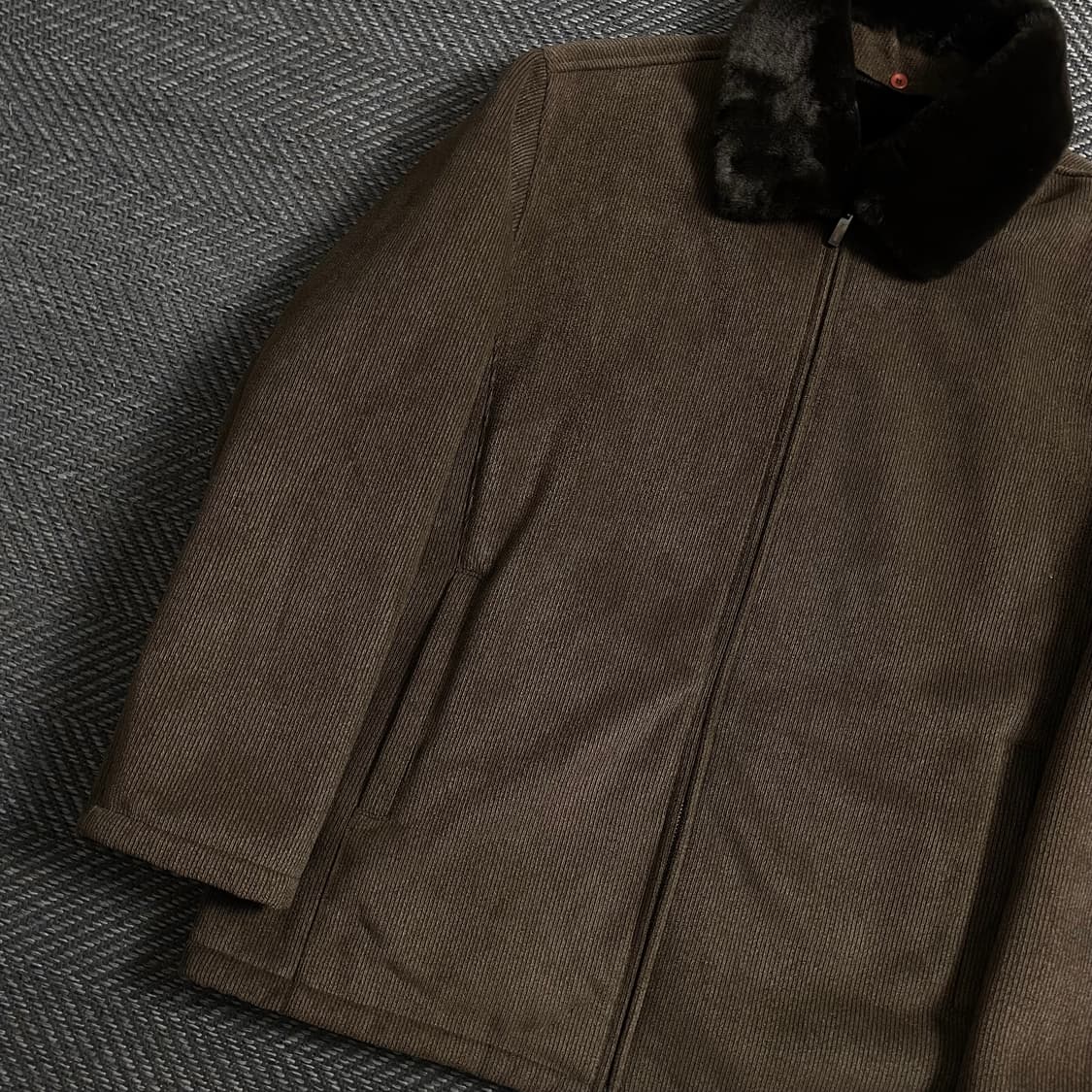 Nottinghill 브라운 코듀로이 퍼 자켓y 4628 상품이미지5