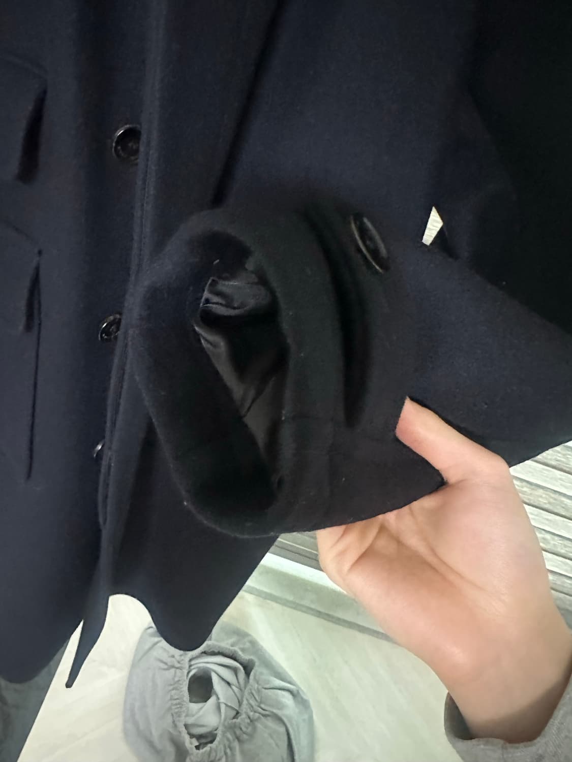 애프터프레이 투어리스트 발마칸 코트 네이비(M) 상품이미지4