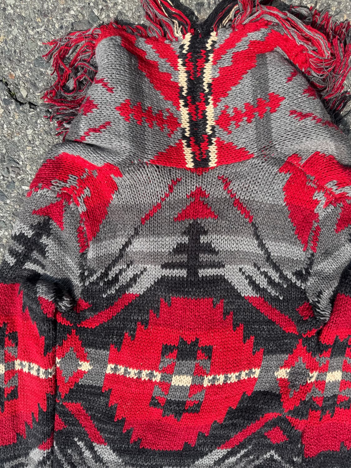 데님앤서플라이&랄프로렌 아즈텍 프린지 니트 가디건  상품이미지6