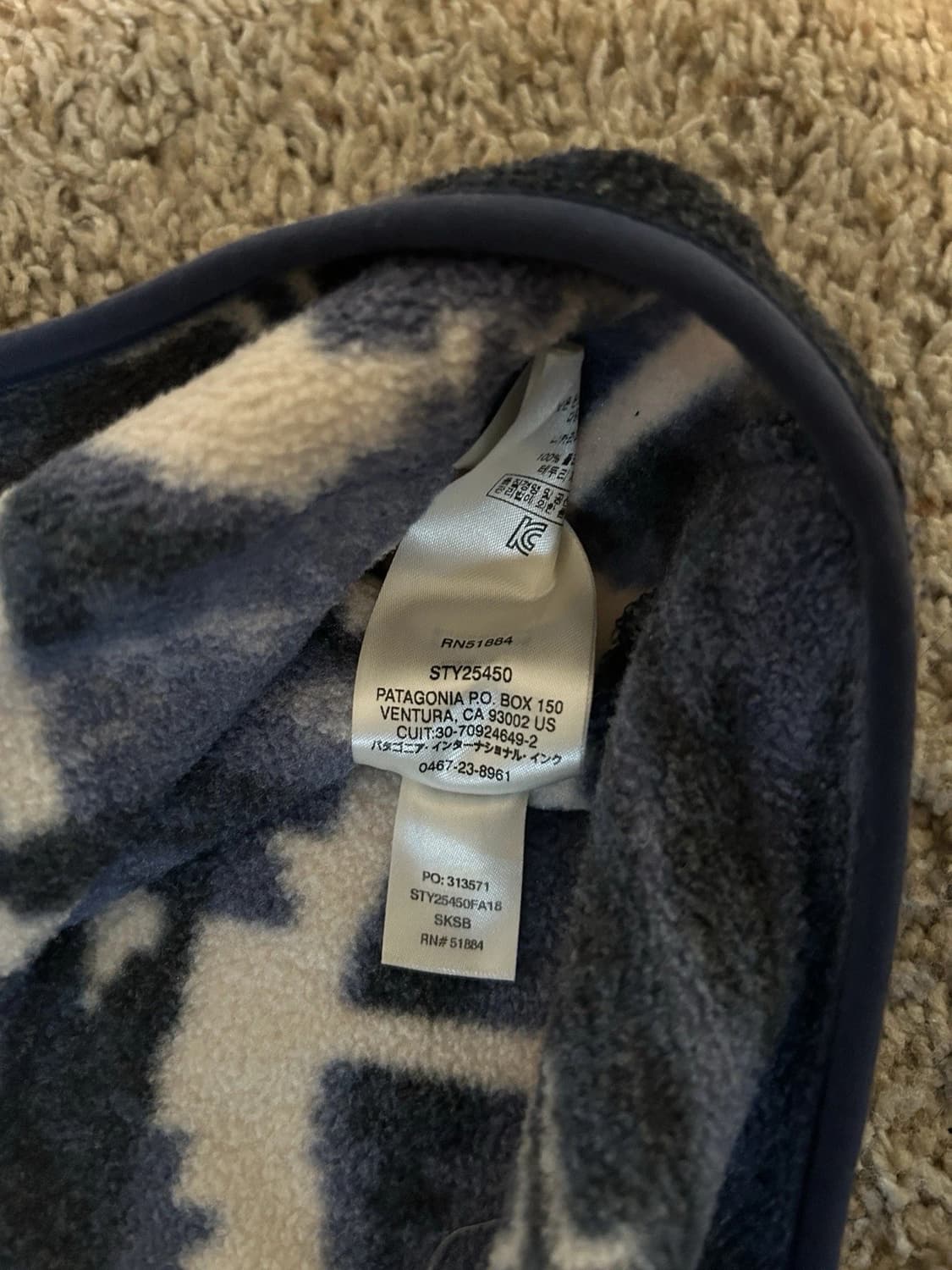 90s 파타고니아 신칠라 스냅-티 플리스 풀오버 상품이미지5