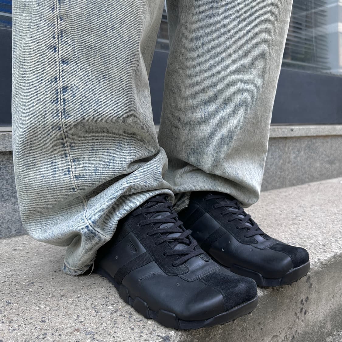 2002 디젤 스퀘어토 가죽 스니커즈 상품이미지7