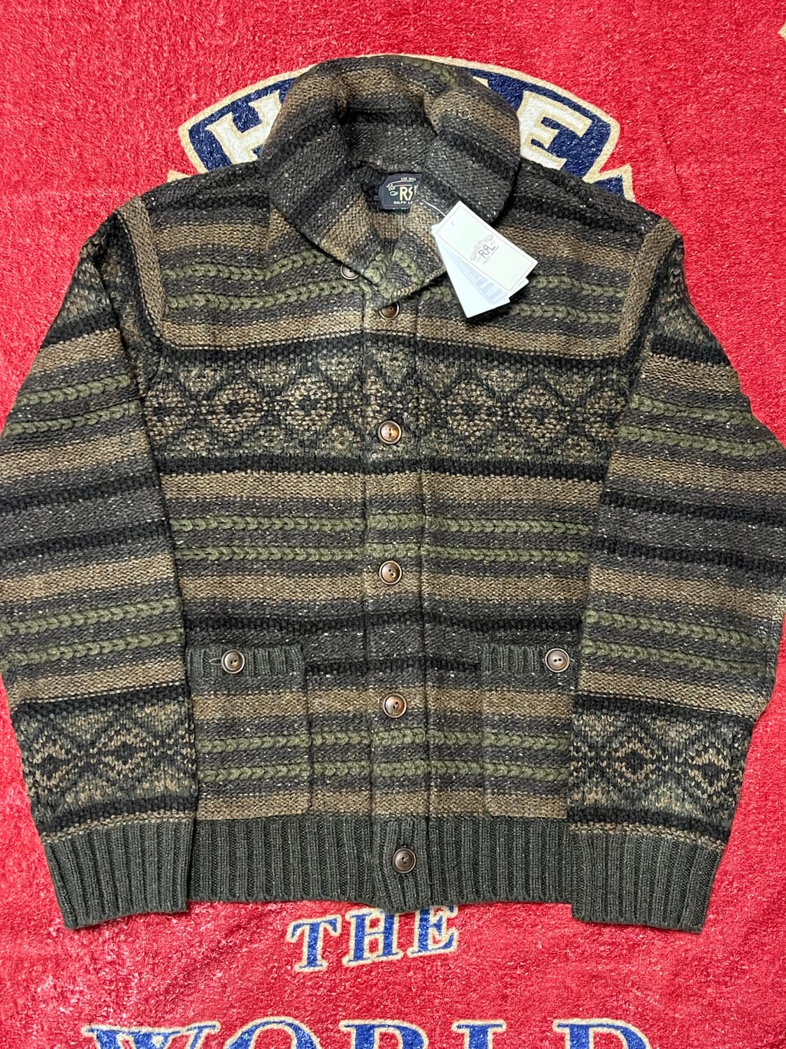 RRL 울 코튼 숄 칼라 가디건 더블알엘 상품이미지1