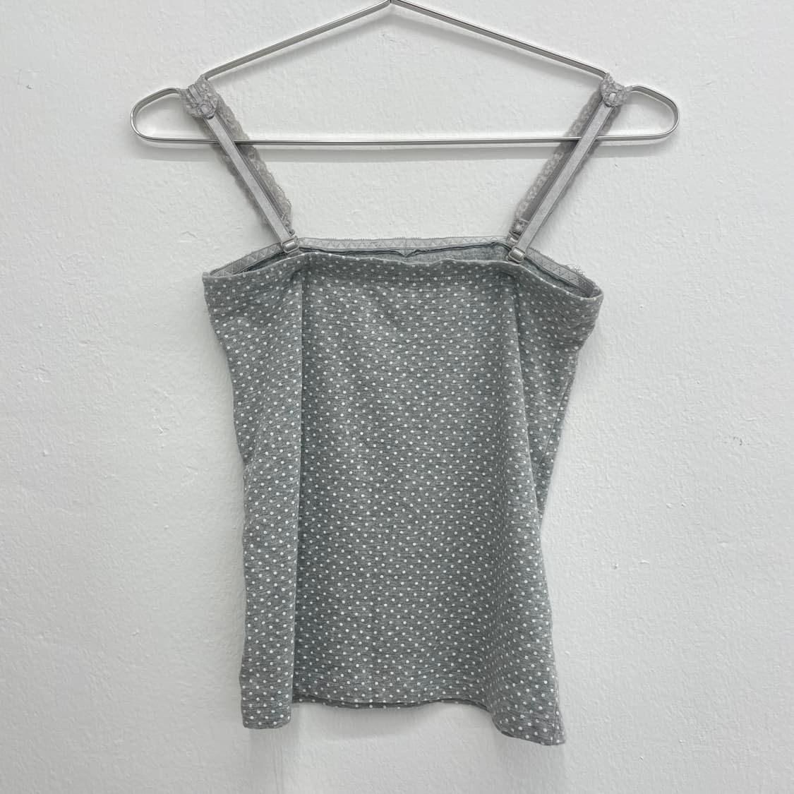 Grey dote lace sleeveless 상품이미지2