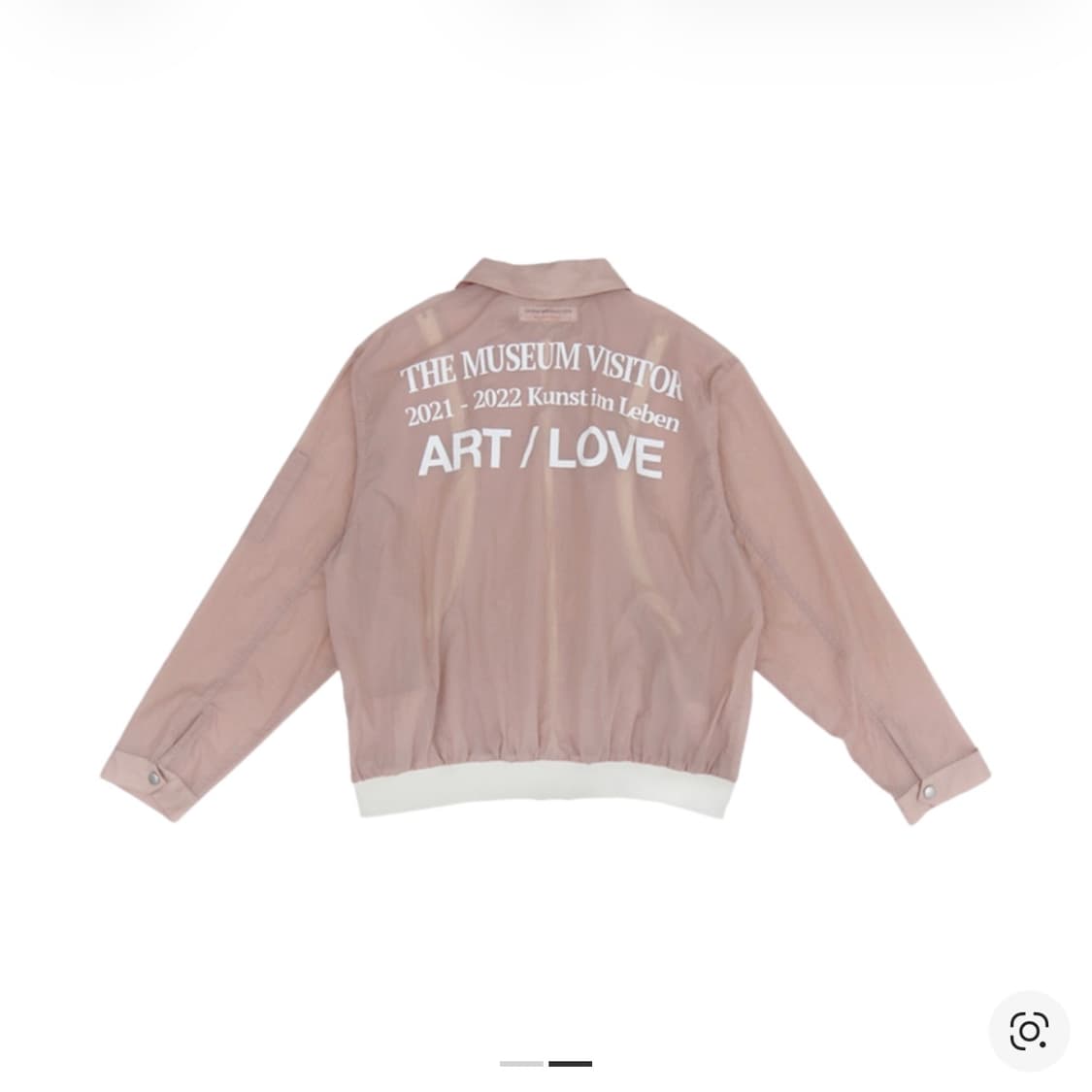 더뮤지엄비지터 윈드브레이커 핑크 상품이미지2