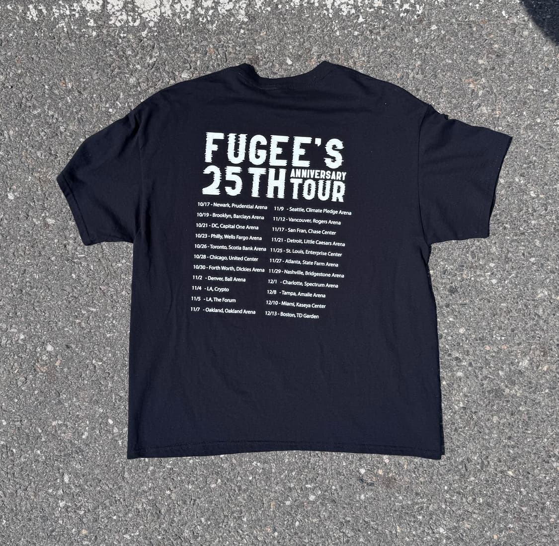 빈티지 fugee's 25주년 투어 그래픽 반팔 XL 756 상품이미지2