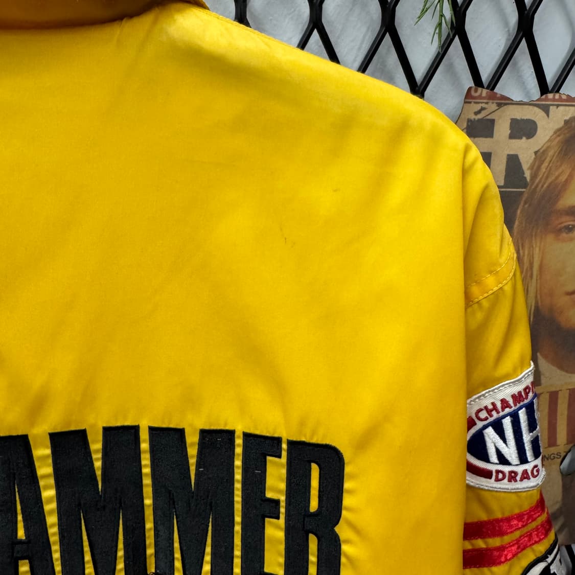 00s 옐로우 콘 레이싱 BRP 레터링 패치 디테일 레이싱 자켓 옐로 상품이미지8