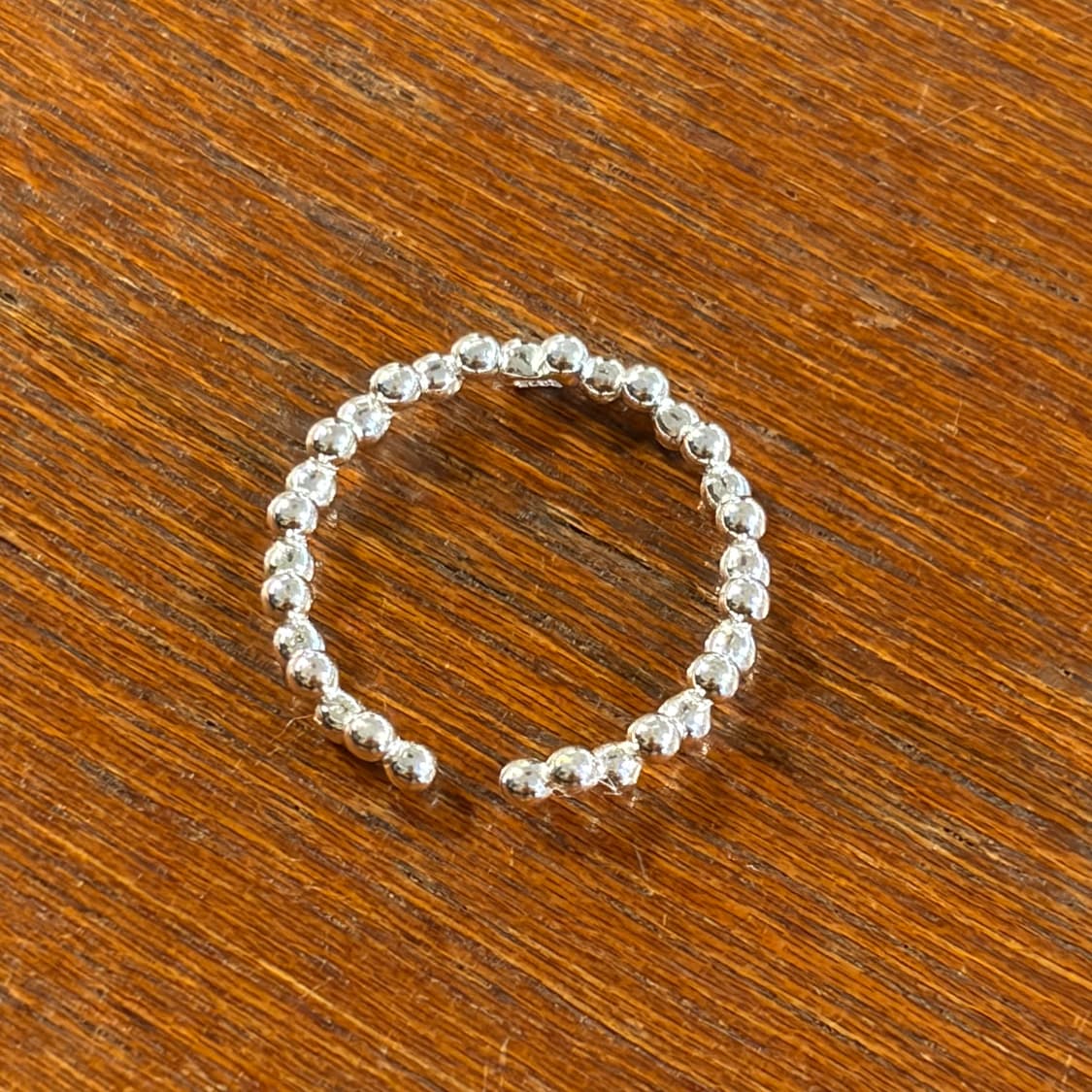 새상품 여성 오픈링 더블볼 반지 은반지 실버링 상품이미지3