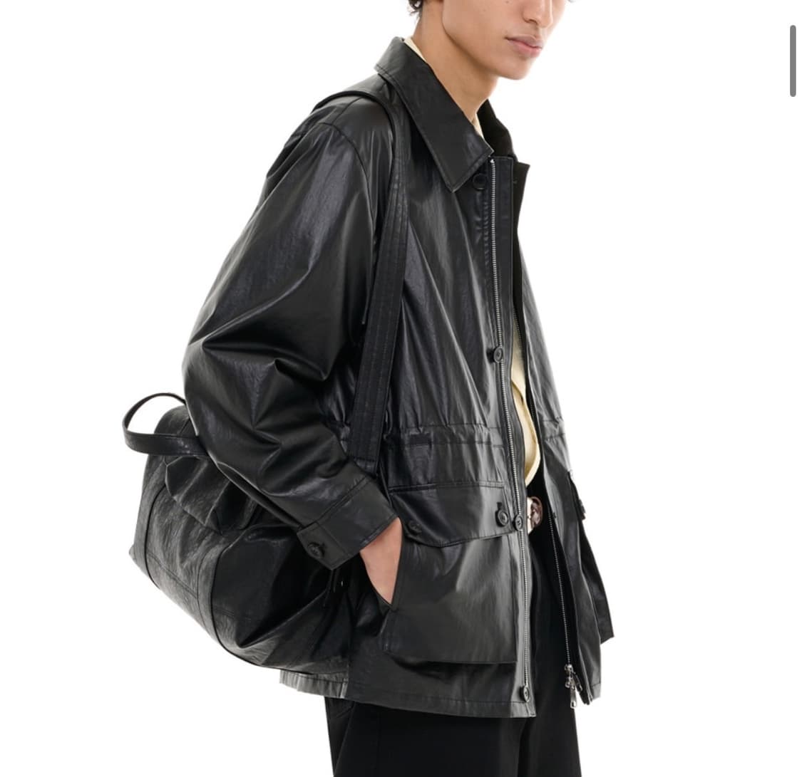 비슬로우 폴드 보스턴백 블랙 상품이미지4