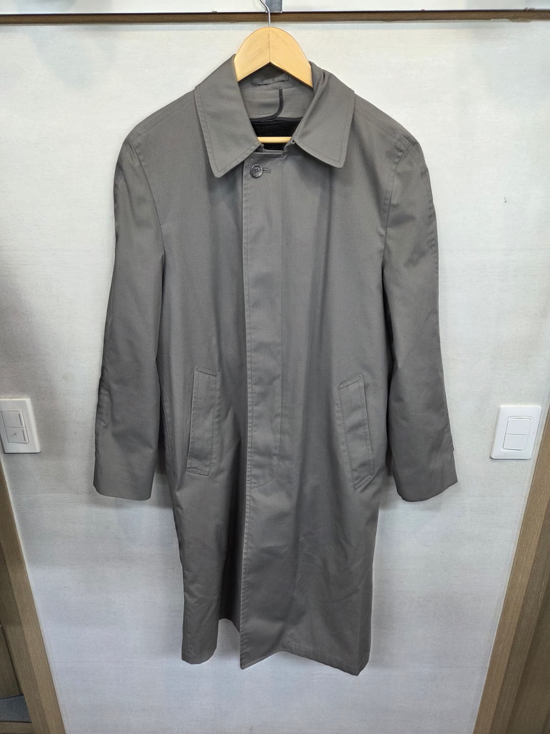 런던포그 안감플리스 분리형 싱글코트 m L 그레이  상품이미지1