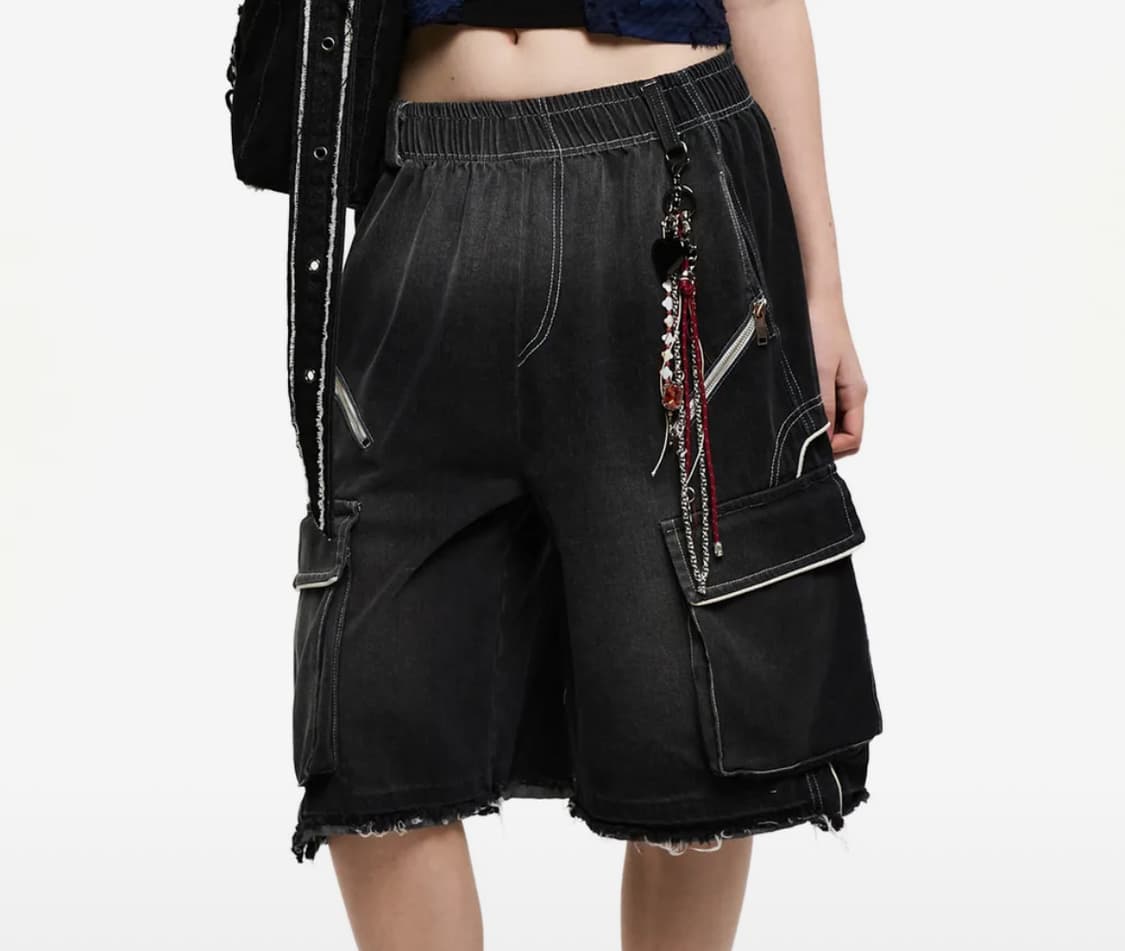 RSSC WASHING CARGO DENIM BERMUDA PANTS  상품이미지1